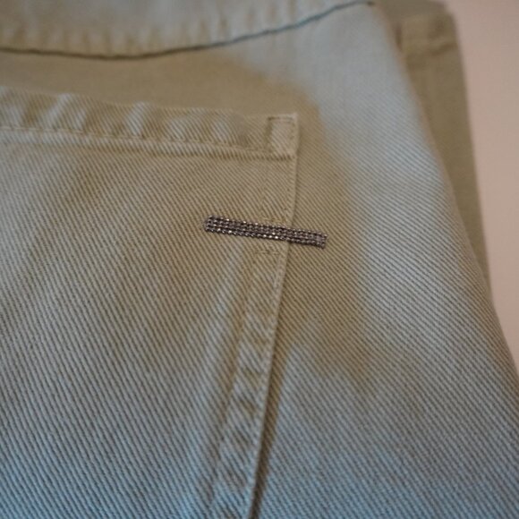 Brunello Cucinelli Monili Jeans Sage Denim Straight Leg Denim Size 6 - Picture 8 of 8